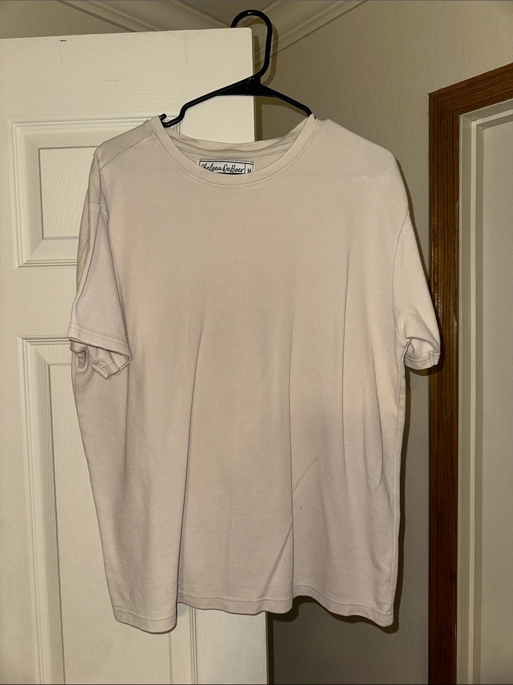 Relaxed Crew Neck T-Shirt - Cream